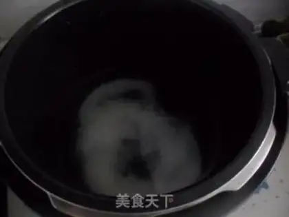 Make sweet potato rice porridge step 3