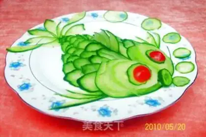Make Sweet and sour cucumber little goldfish step 10