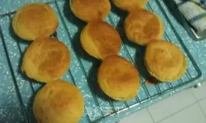 Make Blueberry and meat floss sandwich muffin step 5