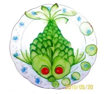 Make Sweet and sour cucumber little goldfish step 15