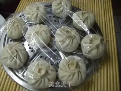Make Pan-fried buns with pork and cabbage step 11