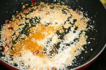 Make Crispy curry red shrimp step 7