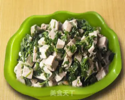 Make Toona sinensis mixed with tofu step 4