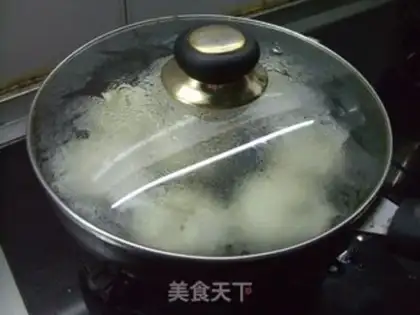 Make Pan-fried buns with pork and cabbage step 14