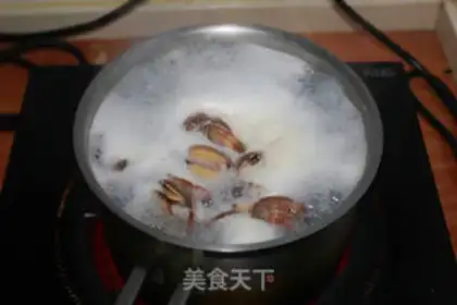 Make Hot clams step 1