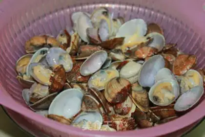 Make Hot clams step 2