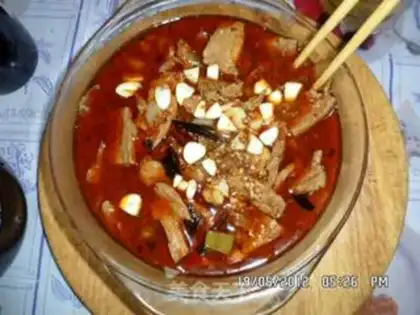 Make Poached beef slices step 7