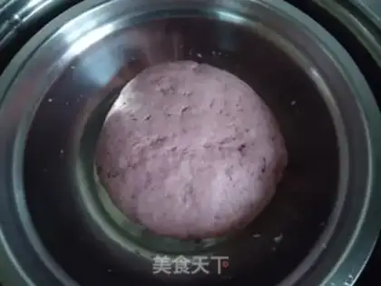 Make Purple sweet potato and rose steamed buns step 1