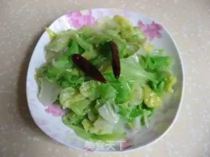 Make Stir green cabbage with stir-fried vegetables step 4