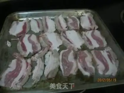 Make Fried pork with tofu rolls and salt step 0