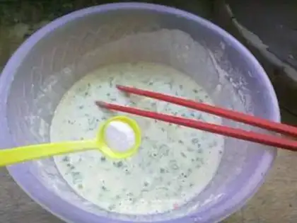 Make onion omelet step 4