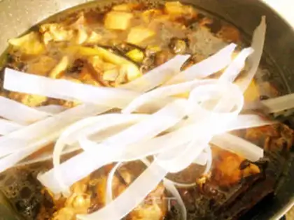 Make Chicken stewed hazel mushroom step 13