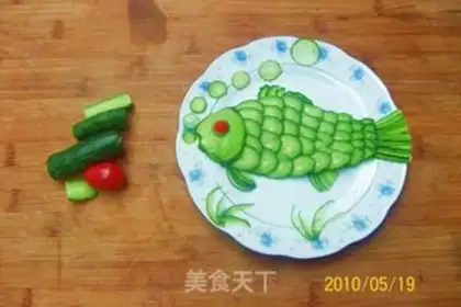 Make Sweet and sour cucumber river carp step 3