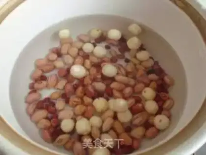 Make laba porridge step 1