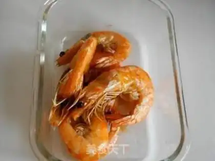 Make Baked rice with shrimp with mixed fungi step 5