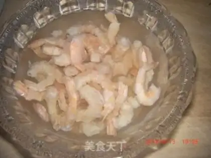 Make Shrimp and celery step 1