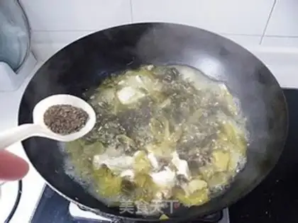 Make fish with Chinese sauerkraut step 13