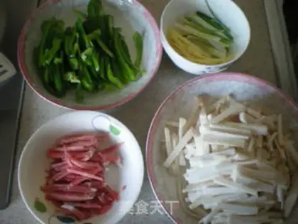 Make Fish-flavored mushroom step 0