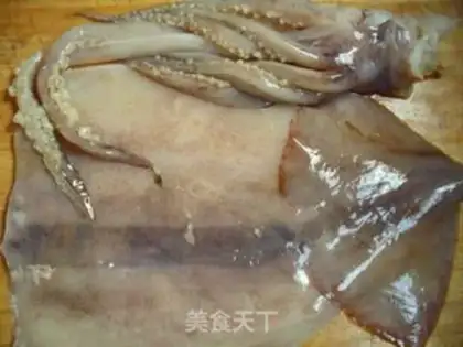 Make Squid with green pepper step 0
