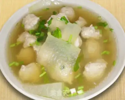 Make Winter melon meatball soup step 8