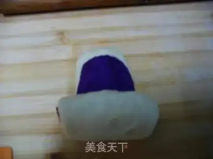 Make Purple sweet potato two-color bread step 10