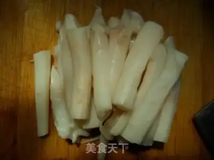 Make Squid with green pepper step 4