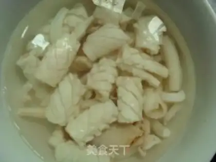 Make Squid with green pepper step 5