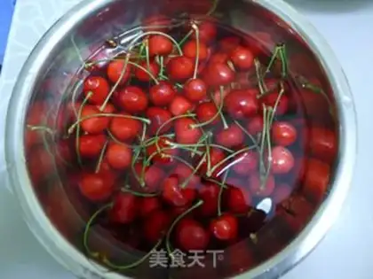 Make Homemade cherry jam step 0