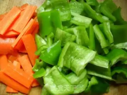 Make Squid with green pepper step 6