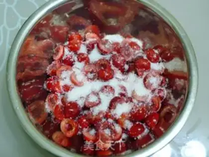 Make Homemade cherry jam step 3