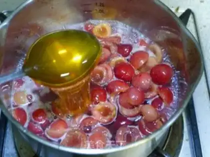 Make Homemade cherry jam step 5