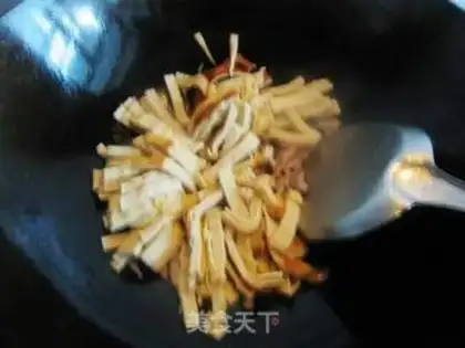 Make stir-fried leek moss step 4
