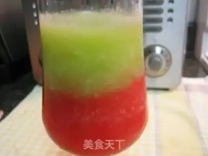 Make Three-color smoothie fruit drink step 8