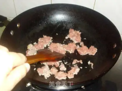 Make stir-fried cowpeas with olive vegetable step 5