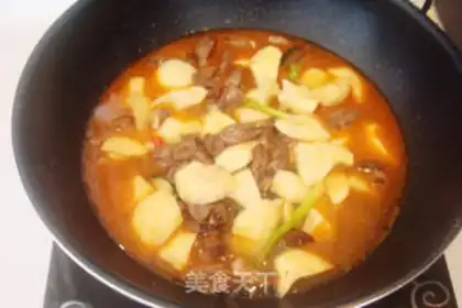 Make Stewed potatoes with chicken heart step 7