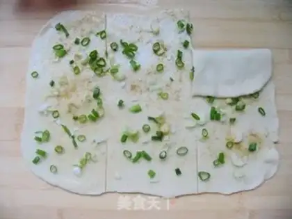 Make scallion cake step 6