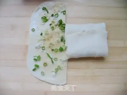 Make scallion cake step 10