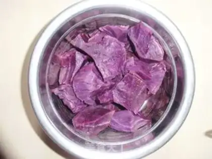 Make Purple sweet potato peanut sesame ball step 0