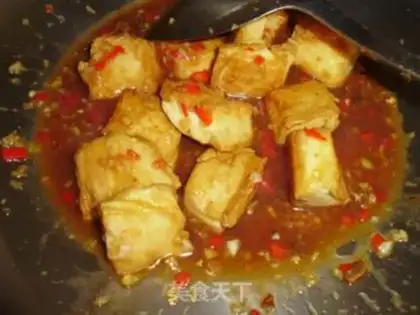 Make braised tofu step 6