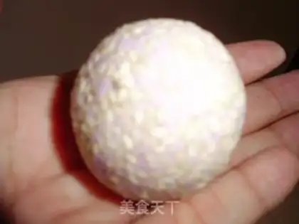 Make Purple sweet potato peanut sesame ball step 9