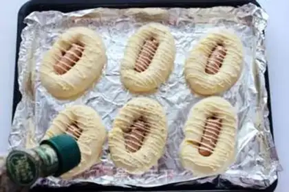 Make Vanilla hot dog bread step 14
