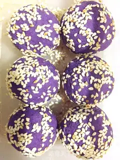 Make Purple potato cheese balls step 12