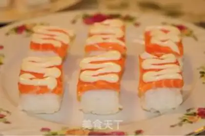 Make salmon sushi step 14