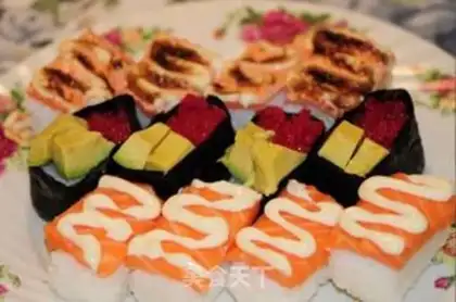 Make salmon sushi step 15