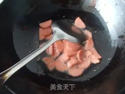 Make Sausage, eggs, rice. step 4