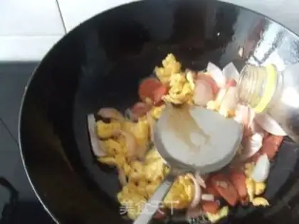 Make Sausage, eggs, rice. step 9