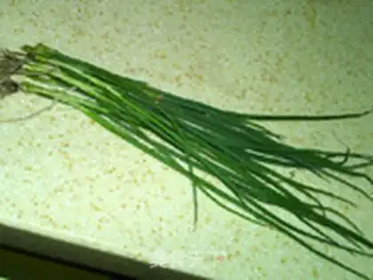Make Home-made shredded dried green onion step 0