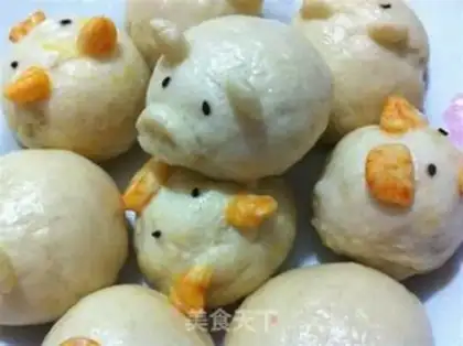 Make Piggy Bean Bun step 8