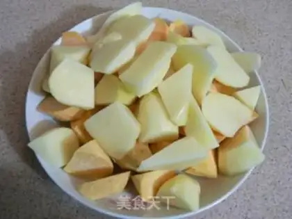 Make Pulled sweet potato potatoes step 1