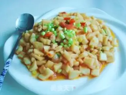 Make Dingding fried noodles step 8